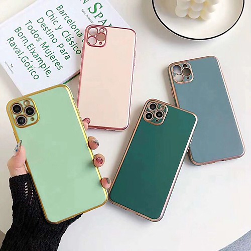 

Case For iPhone 11 Shockproof Dustproof Back Cover Solid Colored TPU Case For iPhone 11 Pro Max / SE2020 / XS Max / XR XS 7 / 8 7 / 8 plus