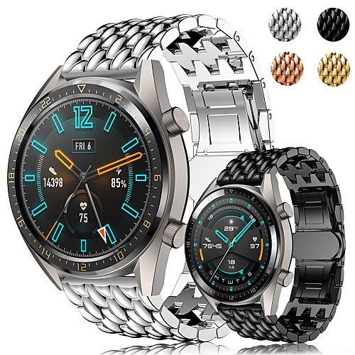 

Stainless Steel Watch Band Strap For HUAWEI WATCH GT GT2 Metal Replacement Watchband Dragon Scale Bracelet Wristband 22mm