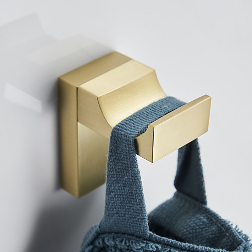 

Golden Robe Hook Creative, Brass Wall Mounted for Bathroom Kitchen Hotel Bath