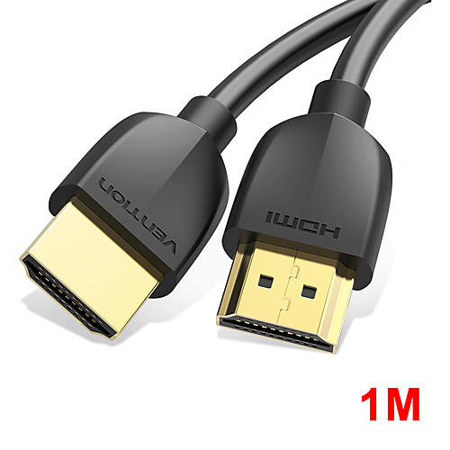 

Vention HDMI-compatible Cable Slim HDMI-compatible to HDMI-compatible 2.0 HDR 4K@60Hz for Splitter Extender 1080P Cable for PS4 HDTV Projector 1m Cable HDMI-compatible