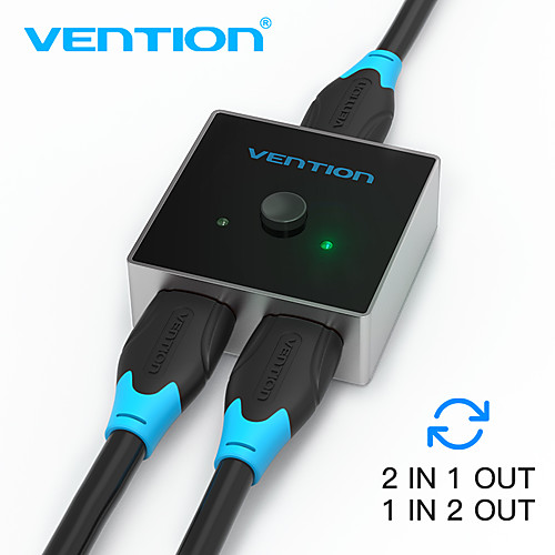 

Vention HDMI-compatible Switch Bi-Direction 2.0 HDMI-compatible 4K Switcher 1x2/2x1 Adapter 2 in 1 out Converter for PS4 Pro/4/3 TV Box HDMI-compatible Splitter