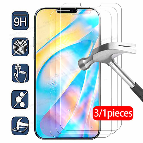 

3PCS Phone Screen Protector Tempered Glass For iPhone 13 12 11 Pro Max Mini Protective Films For iPhone X XSXR SE PlusFull Cover Tempered Glass