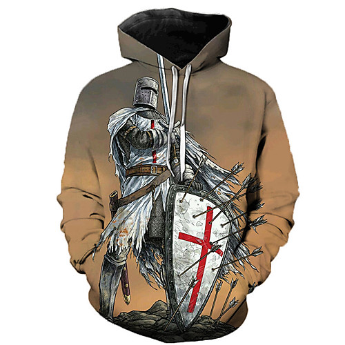 

Inspired by The Last Templar Knights Templar Cosplay Costume Hoodie Terylene Graphic Printing Harajuku Graphic Hoodie For Women's / Men's