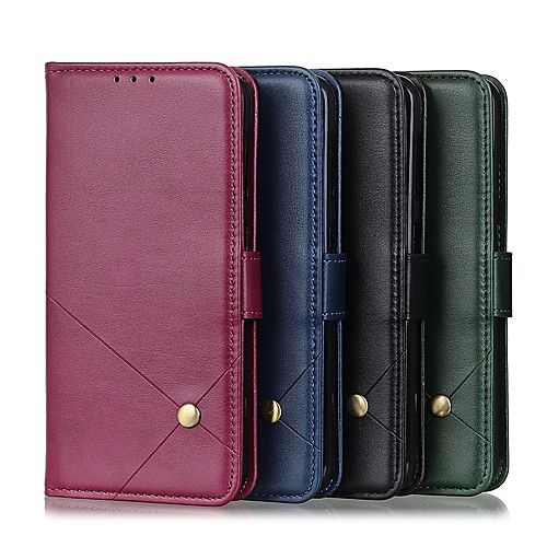 

Phone Case For Samsung Galaxy Full Body Case Leather Wallet Card A71 5G Wallet Card Holder Shockproof Solid Color PU Leather