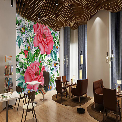 

Mural Wallpaper Wall Sticker Covering Print Peel and Stick Removable Floral Flower Canvas Home Décor