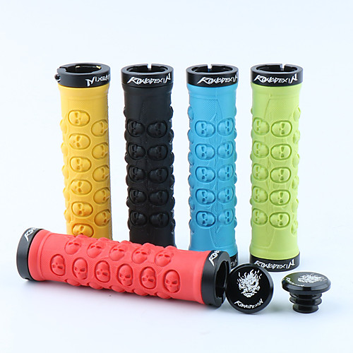 

Bike Handlerbar Grips Wearable Outdoor Eco-Friendly For Mountain Bike MTB BMX Folding Bike Recreational Cycling Fixed Gear Bike Cycling Bicycle Rubber Aluminium 6061 Mineral Green Black Yellow