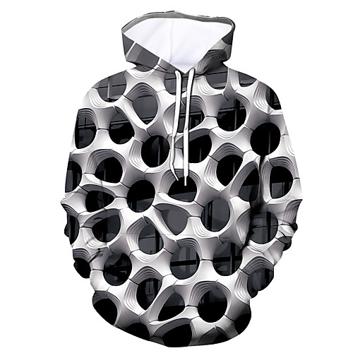 

Men's Plus Size Pullover Hoodie Sweatshirt Graphic Hooded Daily Going out 3D Print Casual Hoodies Sweatshirts Long Sleeve Blue Purple Grey