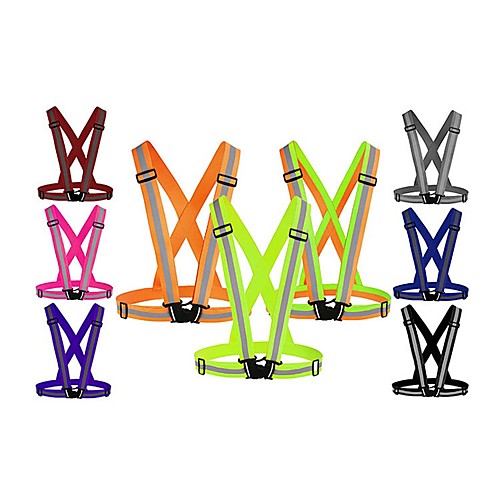 

Reflective Vest Safety Vest Running Gear Adjustable Breathable Durable Class 2 High Visibility Reflective Strip Portable Lightweight Comfy Versatile for Running Cycling / Bike Jogging Dog Walking Men
