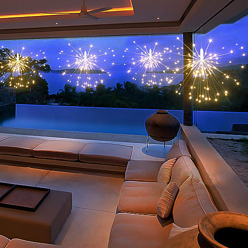 

Outdoor Solar Lights Fireworks String Lights for Garden Decoration Bouquet LED String Waterproof Fairy Lights Outdoor Solar Lamps