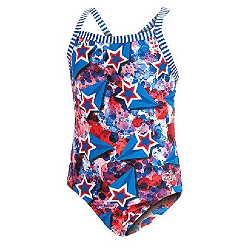 

girl's uglies prints one piece swimsuit (liberty, 14)