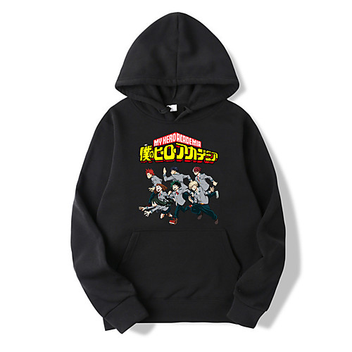 

Inspired by My Hero Academia Boko No Hero Midoriya Izuku Hoodie Anime Polyester / Cotton Blend Graphic Prints Printing Harajuku Graphic Hoodie For Women's / Men's