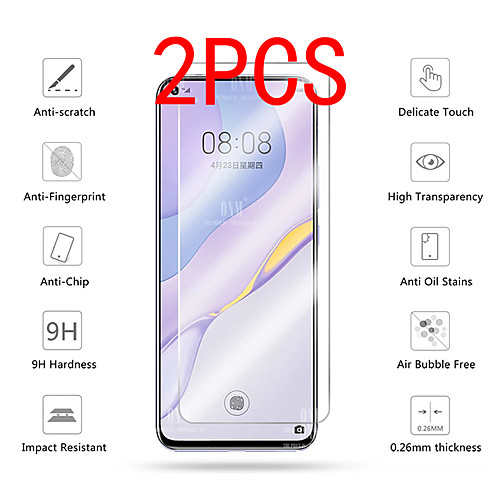 

2PCS Huawei Screen Protector Mate30 Lite / Mate20 / Mate10 Pro / Mate9 / Mate8 High Definition (HD) Front Screen Protector Tempered Glass