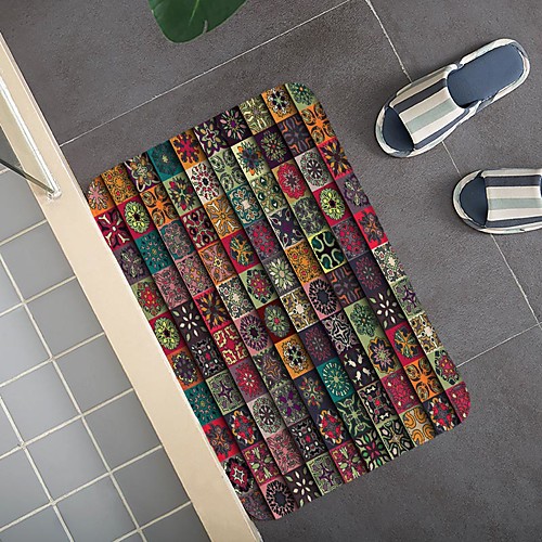 

Bohemian Ethnic Style Pattern Carpet Door Mat Bedroom Living Room Carpet Study Room Carpet Kitchen Bathroom Anti-slip Mat
