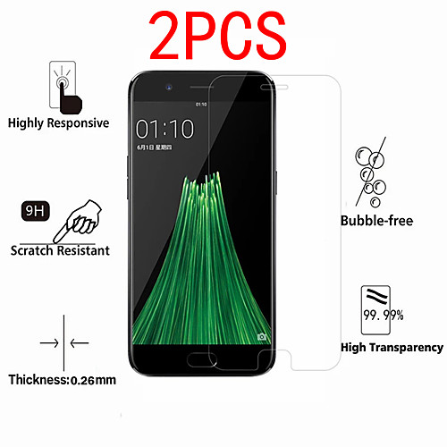 

2PCS OPPO Screen Protector Oppo A92S A77 A72 A59 A57 A52 A31 A11 A9 2020 A5 2020 AK1 / ACE 2/ Oppp F15 / F11 Pro / F5 / F3 Plus High Definition (HD) Front Screen Protector Tempered Glass