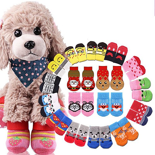 

Cat Dog Boots / Shoes For Pets Cotton Random Color / Winter