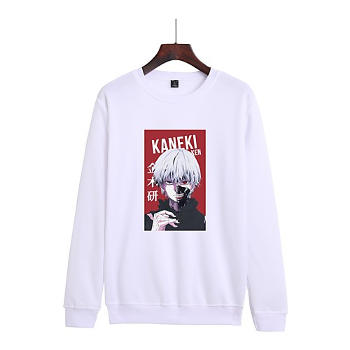 

Inspired by Tokyo Ghoul Kaneki Ken Hoodie Anime Polyester / Cotton Blend Graphic Prints Printing Harajuku Graphic Hoodie For Women's / Men's