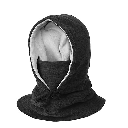 

Women's Hiking Cap Ski Hat Beanie Hat 1 set Winter Outdoor Windproof Warm Soft Thick Neck Gaiter Neck Tube Skull Cap Beanie Letter & Number Cotton Blend Black Fuchsia Grey for Fishing Climbing Running