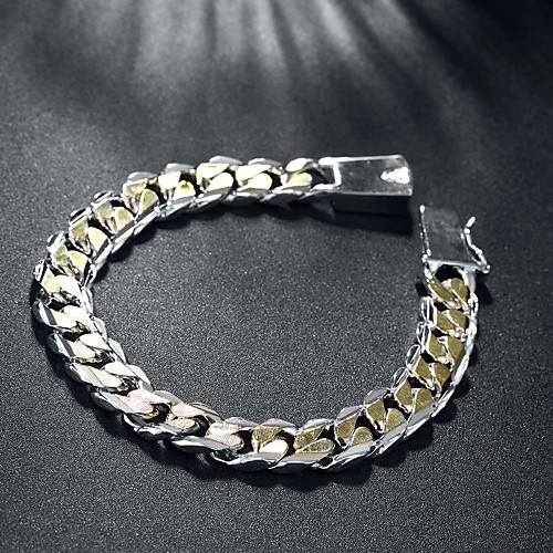 

Chain Bracelet Bracelet Hollow Out Fashion Fashion Copper Bracelet Jewelry Silver For Christmas Halloween Party Evening Gift Formal / Silver Plated