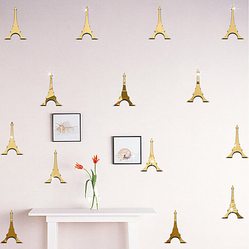 

Famous / Still Life / Tower Shapes Wall Stickers Mirror Wall Stickers Decorative Wall Stickers, Acrylic Home Decoration Wall Decal Wall Decoration 12pcs 12Pcs 107cm