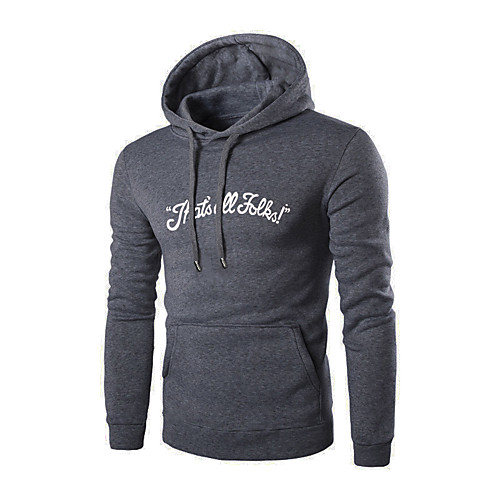 

Men's Pullover Hoodie Sweatshirt Graphic Text Letter Hooded Basic Hoodies Sweatshirts Long Sleeve Loose Wine Light gray Black