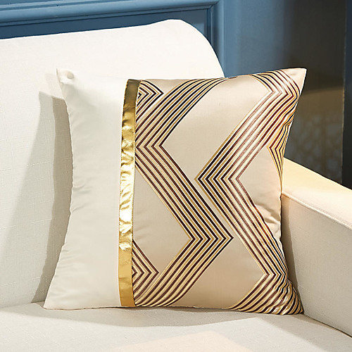 

Cushion Cover Geometry Splicing Soft Decorative Square Throw Pillow Cover Cushion Case Pillowcase for Sofa Bedroom 45 x 45 cm (18 x 18 Inch) Superior Quality Mashine Washable