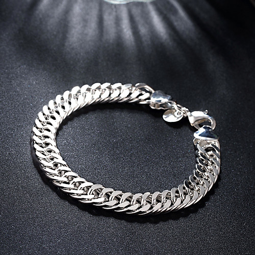 

Chain Bracelet Bracelet Hollow Out Fashion Fashion Copper Bracelet Jewelry Silver For Christmas Halloween Party Evening Gift Formal / Silver Plated