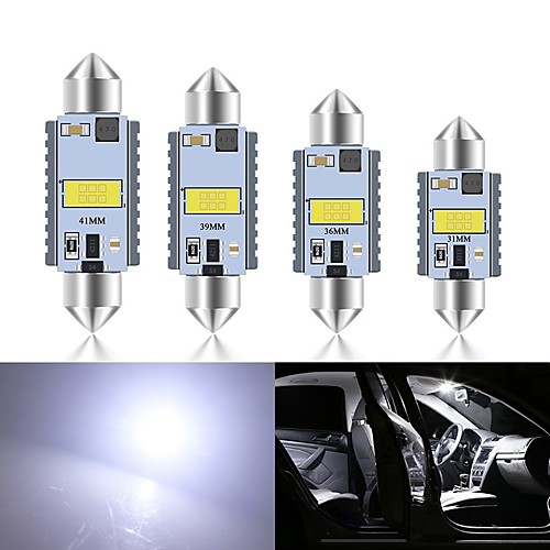 

1PC Festoon CSP LED C5W C10W Bulbs 31mm 36mm 39mm 41mm Super Bright Car Dome Light Canbus No Error Auto Interior Reading Lamps