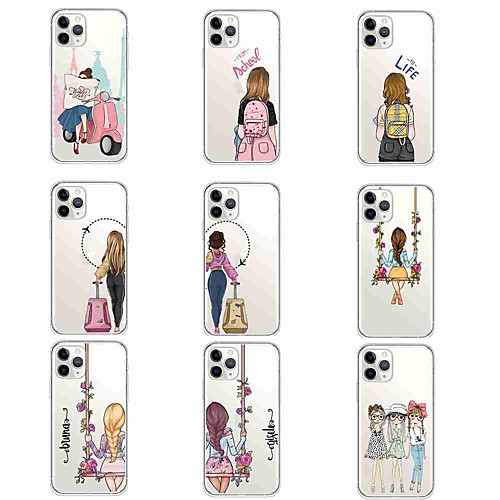 

Phone Case For Apple Back Cover iPhone 12 Pro Max 11 SE 2020 X XR XS Max 8 7 6 Pattern Sexy Lady TPU