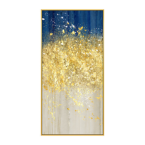 

100% Hand Painted Modern Abstract Oil Painting Large Hand Painted Abstract Painting Golden Painting Abstract Canvas for Wall Art Office Decoration