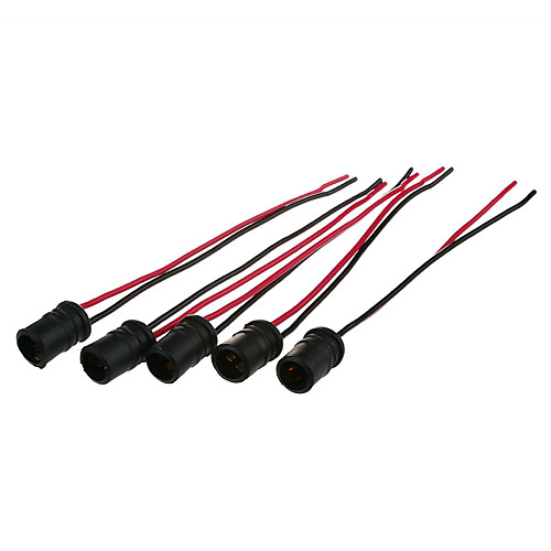 

5Pcs T10 W5W Soft Rubber Light Bulb Socket Lamp Holder Connector Car Light Base Auto Led Lights Bulb Socket Connector