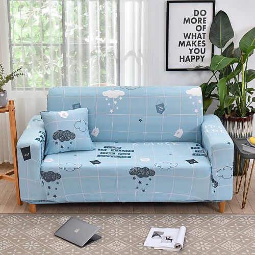 

Sofa Cover Romantic Yarn Dyed Polyester / Cotton Blend Slipcovers