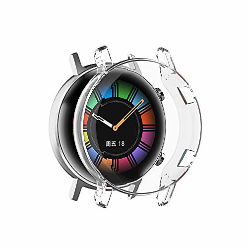 

protector tpu case compatible with honor magic watch2, overall protective case tpu hd clear ultra-thin cover for huawei honor magic watch2 42mm (6 pack)