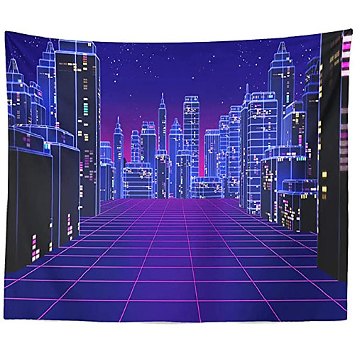 

Wall Tapestry Art Decor Blanket Curtain Picnic Tablecloth Hanging Home Bedroom Living Room Dorm Decoration Polyester City Pattern