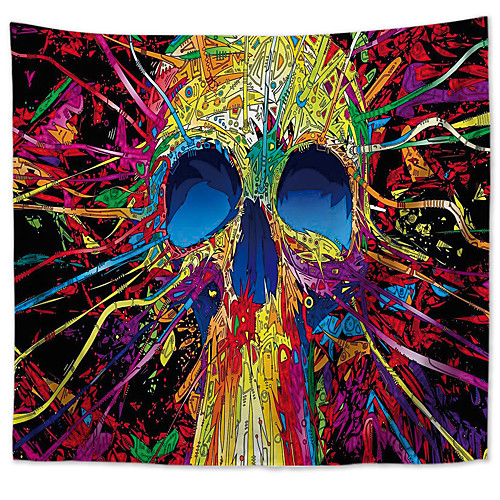 

Mandala Bohemian Wall Tapestry Art Decor Blanket Curtain Picnic Tablecloth Hanging Home Bedroom Living Room Dorm Decoration Boho Hippie Polyester Magical Skull