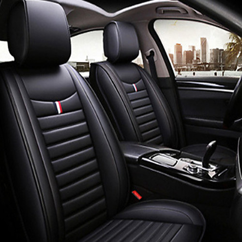 

1pcs Pu Leather Car Seat Cushion Not Moves Universal Auto Accessories Covers Black/Red Non-Slide General For Lada Vesta E1 X30