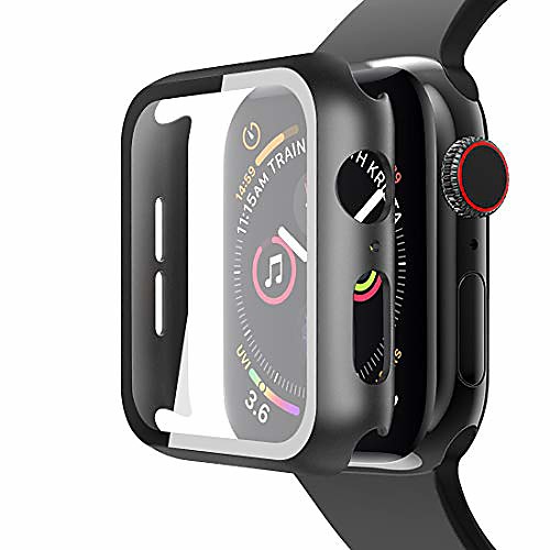 

compatible with apple watch screen protector For iWatch Apple Watch Series SE / 6/5/4/3/2/1 44 mm 40 mm 38 mm 42mm full case built in clear tempered glass screen protector