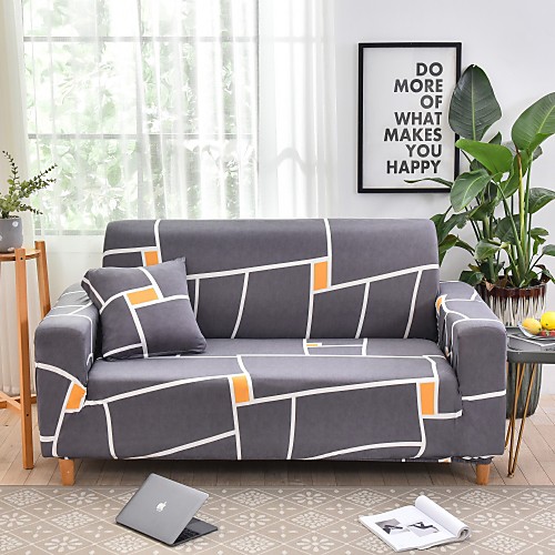 

1-Piece Sofa Cover Soft Stretch Slipcover Fabric Super Fit for 1~4 Cushion Couch Armchair/Loveseat/Three Seater/Four Seater/L shaped sofa,Easy to Install(1 Free Cushion Cover)