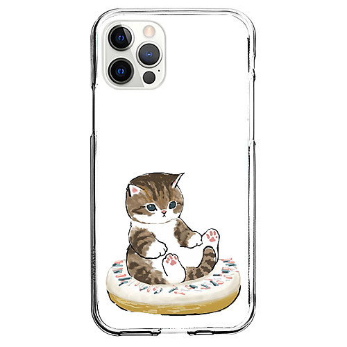 

Cat Animal Phone Case For Apple iPhone 12 iPhone 11 iPhone 12 Pro Max Unique Design Protective Case and Screen Protector Shockproof Back Cover TPU