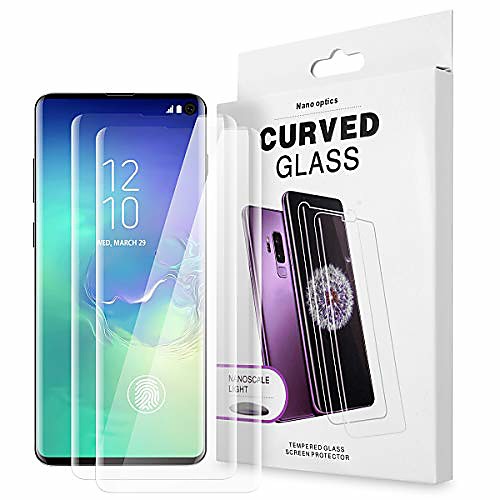 

2 Pack Tempered-glass Film For Samsung Galaxy S21Ultra S20fe S21 PLUS S20 S10 lite Military Protective Case Friendly Anti-Fingerprint Anti-Scratch no-Bubble Easy Installation For S20plus S10e S9 PLUS