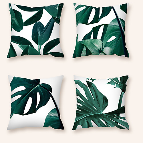 

Cushion Cover 4PC Short Plush Soft Decorative Square Throw Pillow Cover Cushion Case Pillowcase for Sofa Bedroom 45 x 45 cm (18 x 18 Inch) Superior Quality Machine Washable