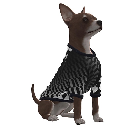 

Dog Shirt / T-Shirt Graphic Optical Illusion 3D Print Exaggerated Casual / Daily Dog Clothes Puppy Clothes Dog Outfits Breathable Black Costume for Girl and Boy Dog Polyster S M L XL