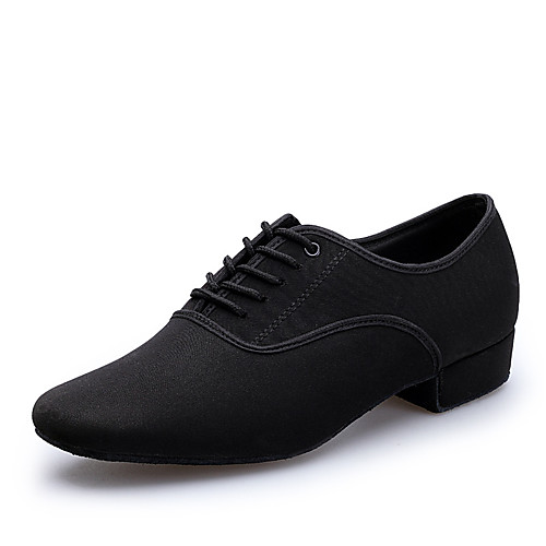 

Men's Modern Shoes Heel Thick Heel Black Lace-up Adults