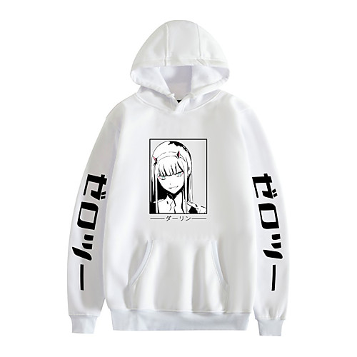 

Inspired by Darling in the Franxx Zero Two Cosplay Costume Hoodie Polyester / Cotton Blend Graphic Printing Harajuku Graphic Hoodie For Women's / Men's
