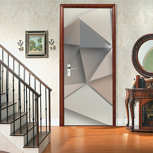 

Self-adhesive Creative Door Stickers Three-dimensional Triangle Living Room DIY Decorative Home Waterproof Wall Stickers