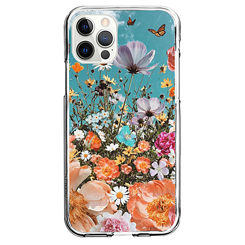 

Flower / Floral Phone Case For Apple iPhone 12 iPhone 11 iPhone 12 Pro Max Unique Design Protective Case and Screen Protector Shockproof Back Cover TPU