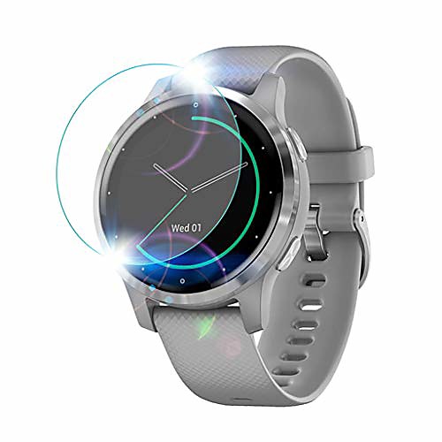 

1 Pcs Smartwatch Screen Protector compatible with garmin vivoactive 4 , full coverage tempered glass crystal clear scratch resistant anti-bubble film compatible with garmin vivoactive 4