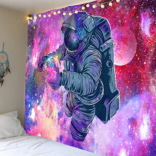 

Tapestry wall hanging art deco blanket curtain picnic table cloth hanging home bedroom living room dormitory decoration abstract starry sky astronaut