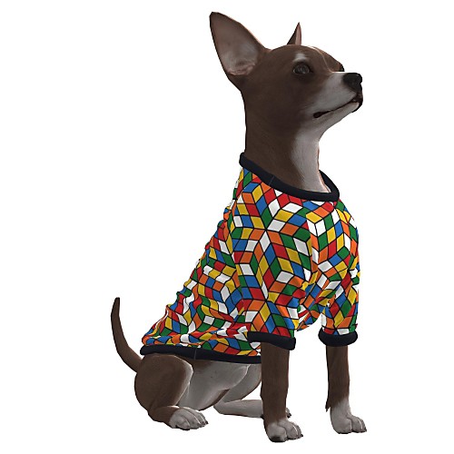 

Dog Shirt / T-Shirt Graphic Optical Illusion 3D Print Exaggerated Casual / Daily Dog Clothes Puppy Clothes Dog Outfits Breathable Green Costume for Girl and Boy Dog Polyster S M L XL