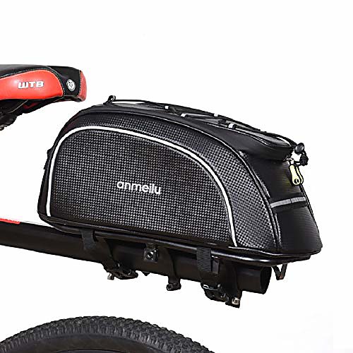 

bike trunk bag bicycle rack rear carrier bag 7l water resistant bike luggage bag bike rack bag pannier bag with rain cover
