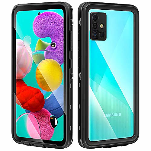 

galaxy a51 case, built in screen protector ip 68 waterproof dust proof shock proof phone case cover for samsung galaxy a51, 4g, 6.5inch (2019 released)